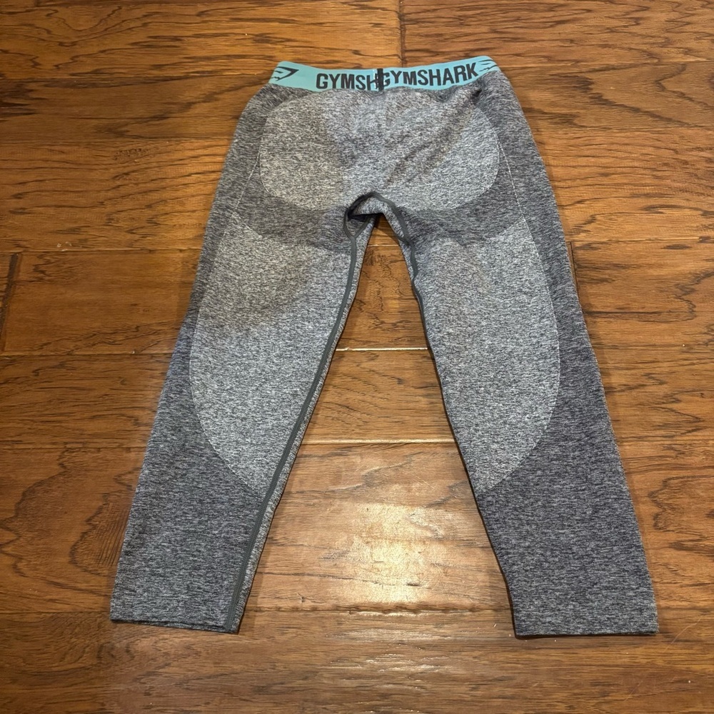 Gymshark Flex Leggings Teal Logo | Estimated Size Small - Picture 3 of 7